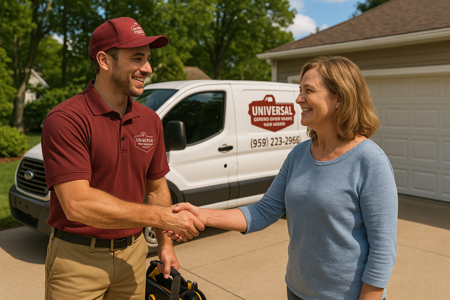 Garage door services in Raynham Center, MA