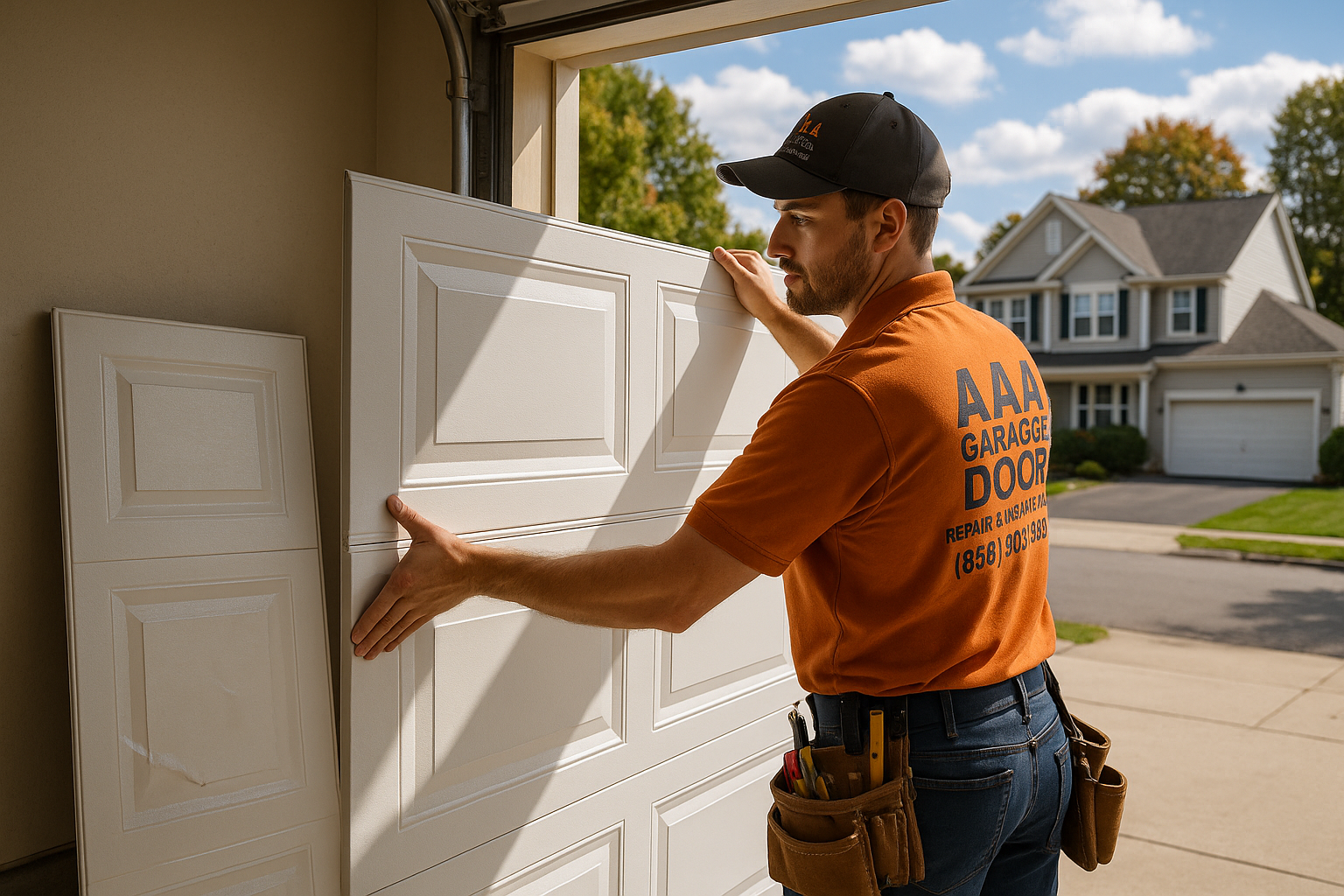Garage Door Panel Replacement service in Hanson