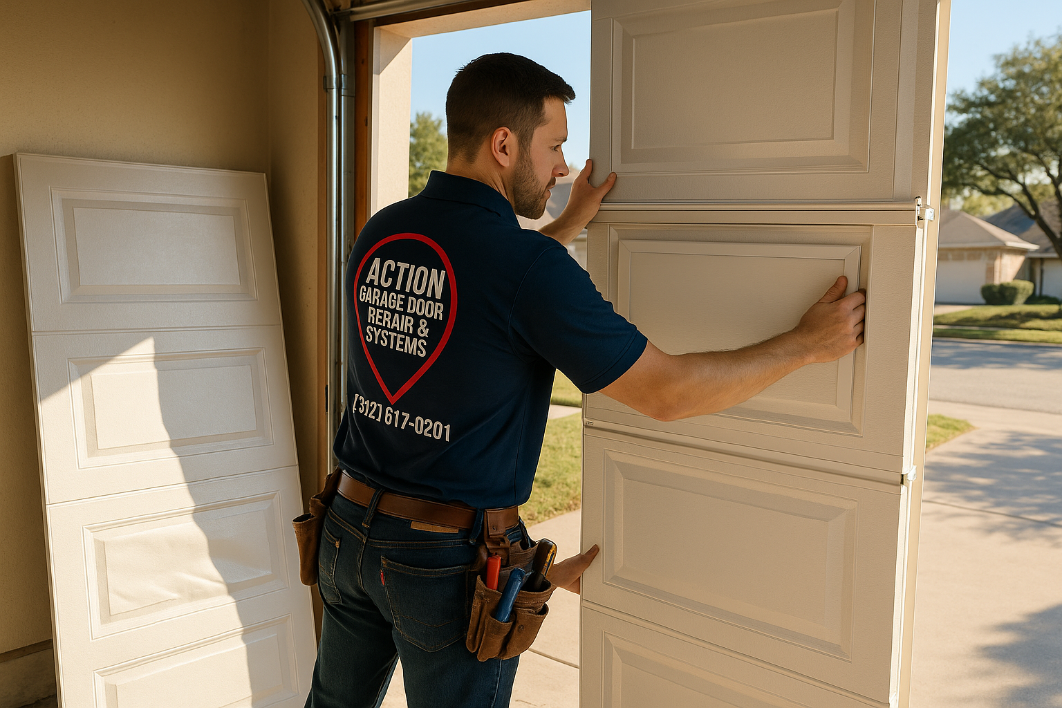 Garage Door Panel Replacement service in Swansea