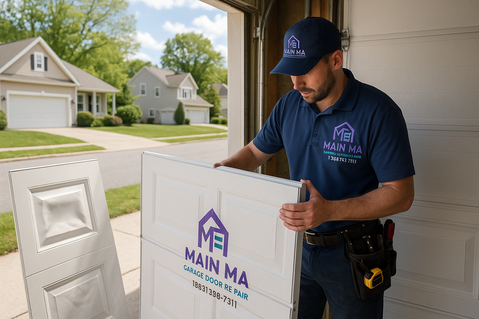 Garage Door Panel Replacement in Lakeville