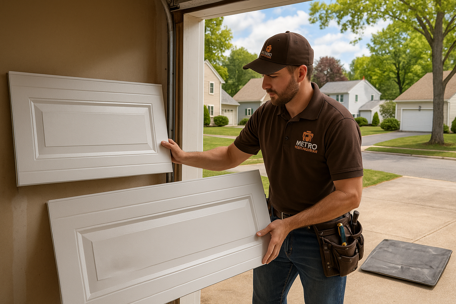 Garage Door Panel Replacement service in Whitman