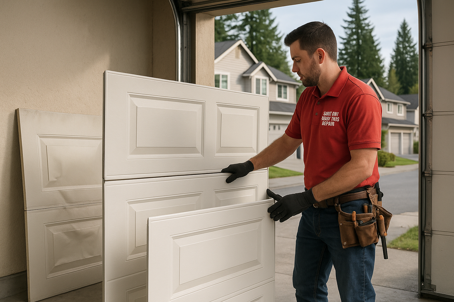 Garage Door Panel Replacement service in Attleboro