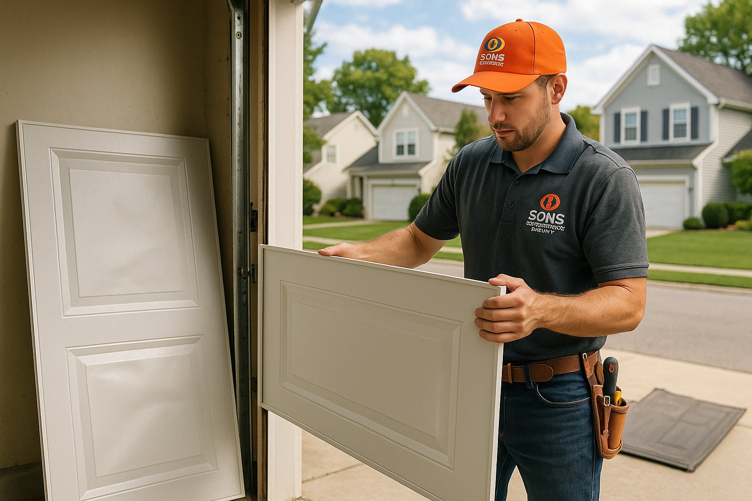 Garage Door Panel Replacement service in East Taunton