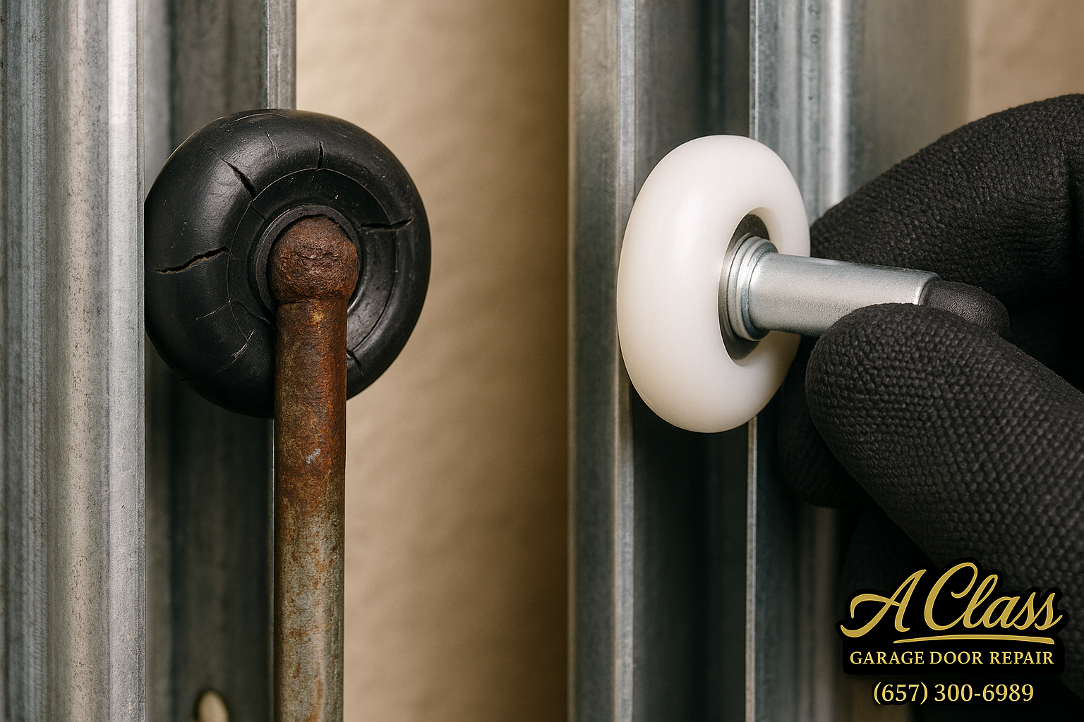 Garage Door Roller Replacement service in North Rochester