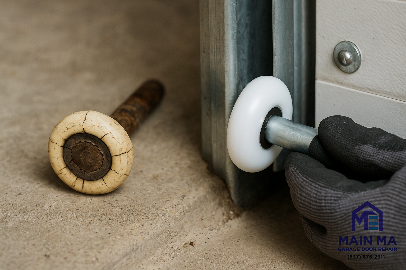Garage Door Roller Replacement in Lakeville