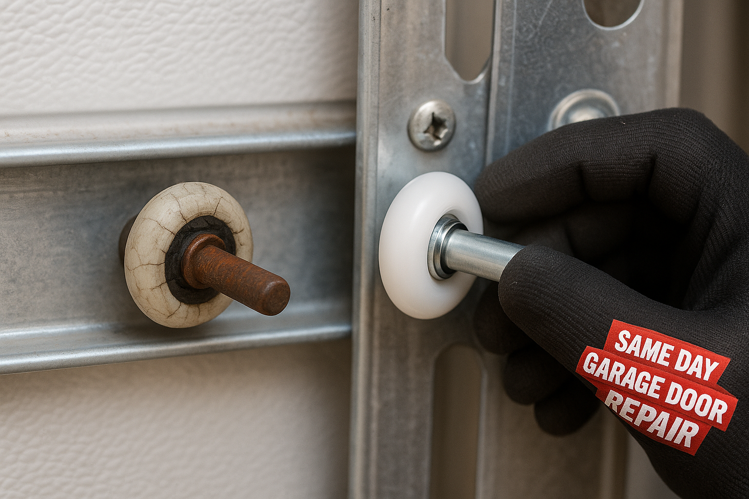 Garage Door Roller Replacement service in Plympton